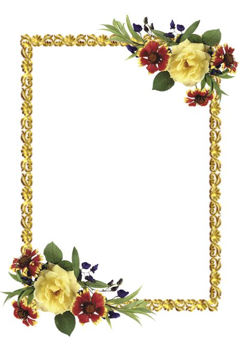 Download Frames Picture Frame Paper Flower Free Download Png Hd Hq Png