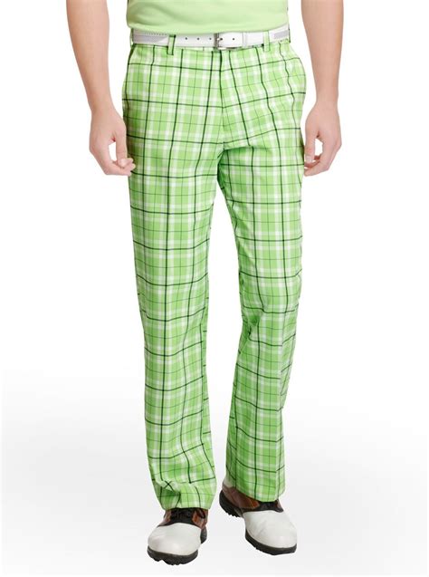 Make A Statement On The Greens With Stylish Greens Plaid Golf Pants