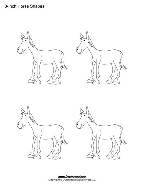 Horse Templates Tims Printables