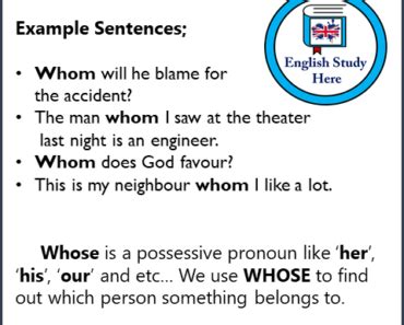 How To Use Whom Whose Archives English Study Here