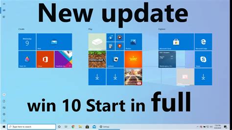 How To Make The Start Menu Full Screen In Windows 10 Youtube