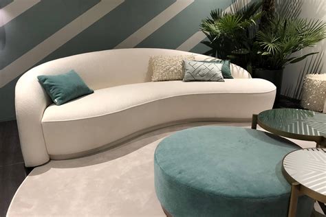 This modern sofa is a great addition to any home. Bespoke Curved Modern Sofa - Mark Alexander