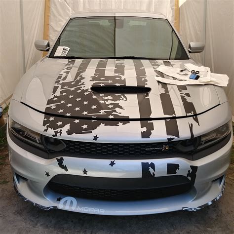 Large American Flag Vinyl Decal Sticker For Hood Or Roof Any Etsy