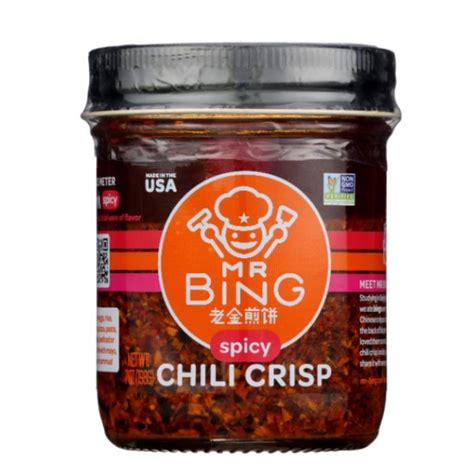 Mr Bing Chili Crisp Spicy 7 Oz Pack Of 6