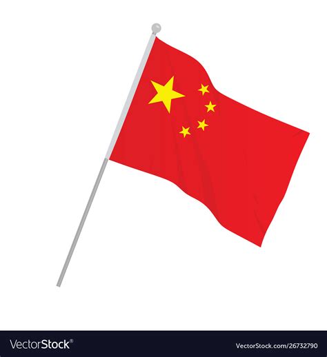 China National Flag Royalty Free Vector Image Vectorstock