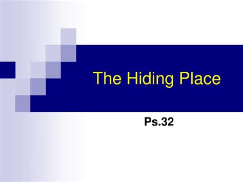 Ppt The Hiding Place Powerpoint Presentation Free Download Id5568552