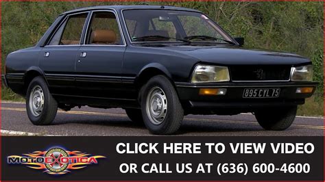 1980 Peugeot 505 Sti 5000 Original Miles Sold Youtube