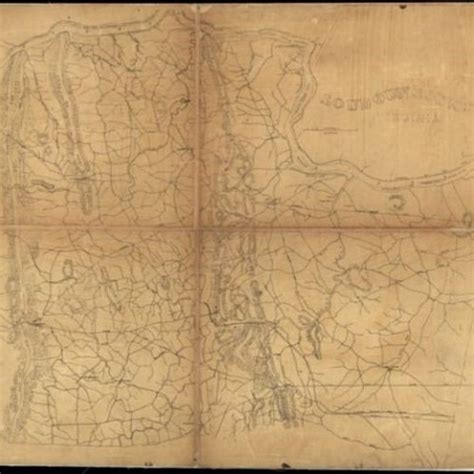 Loudoun County Virginia 1854 Old Wall Map With Homeowners Etsy