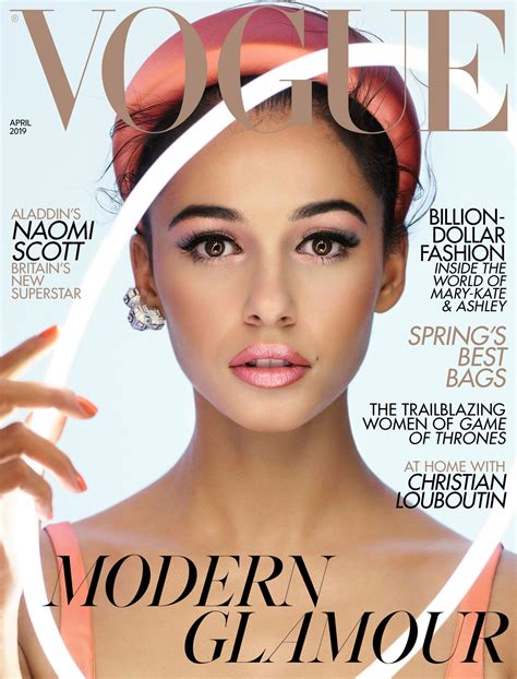Naomi Scott Covers The April Issue Of British Vogue British Vogue British Vogue