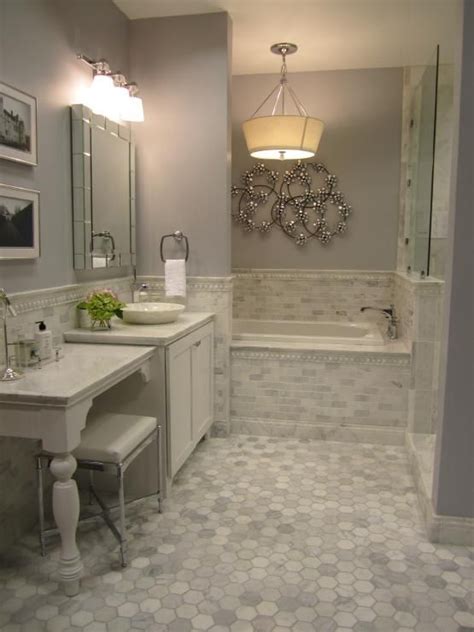 40 Gray Hexagon Bathroom Tile Ideas And Pictures 2022
