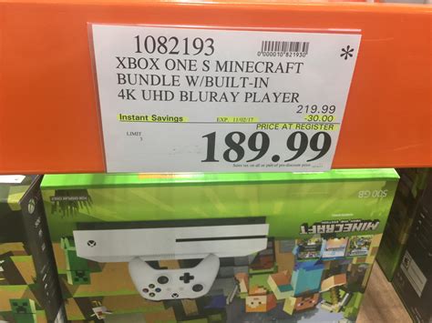 Xbox One S Minecraft 500gb Bundle 18999 Via Costco Rgreatxboxdeals