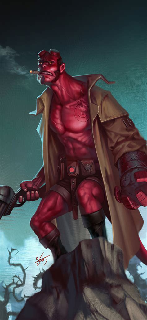 1125x2436 Hellboy Fanart Iphone Xsiphone 10iphone X Hd 4k Wallpapers