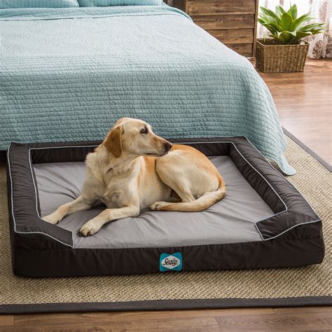 Sealy Lux Premium Durable Dog Bed Grey X Large 48l X 38w X 8h