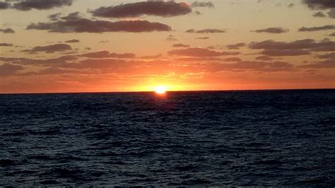 Sunset Over The South Pacific Hd Wallpaper