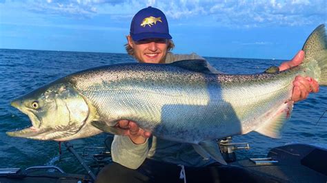 Insane Lake Michigan King Salmon Fishing Giants 2020 Youtube