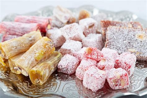 Premium Photo Assortment Of Turkish Delights Oriental Sweets Turkish