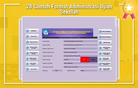 28 Contoh Format Administrasi Ujian Sekolah Ujian Sekolah Sdmi