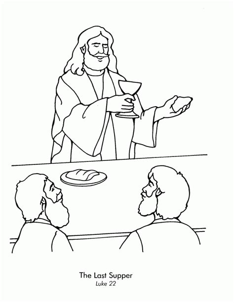 The Last Supper Coloring Page Coloring Home Ukup
