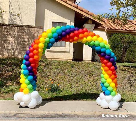 Rainbow Balloon Arch Rainbow Balloons Baby Shower Balloon Arch
