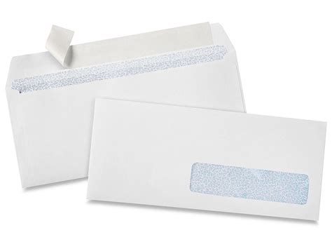 10 Self Seal White Business Envelopes With Right Window 4 18 X 9 12