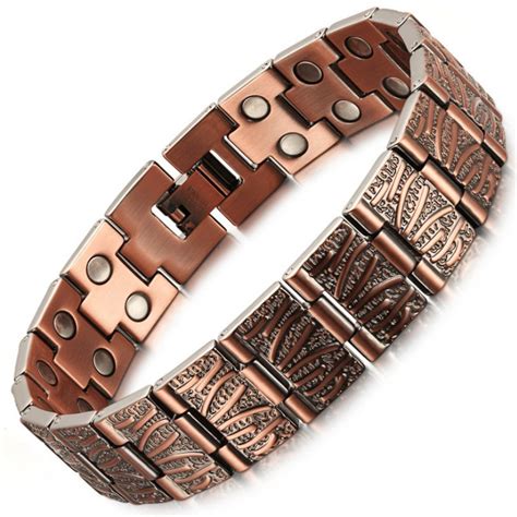 Mens Magnetic 100 Pure Copper Medical Bracelet For Arthritis China