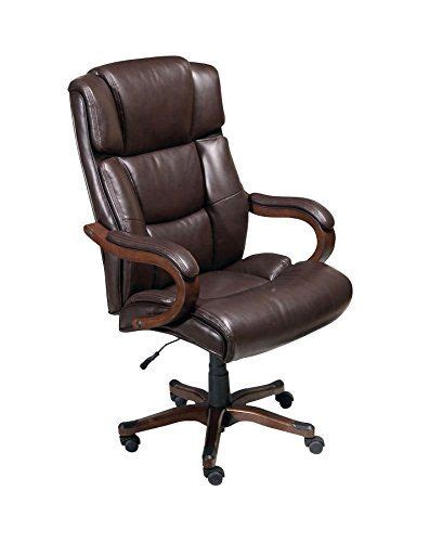 Broyhill Big And Tall Traditional Executive Chair With Wood Accents