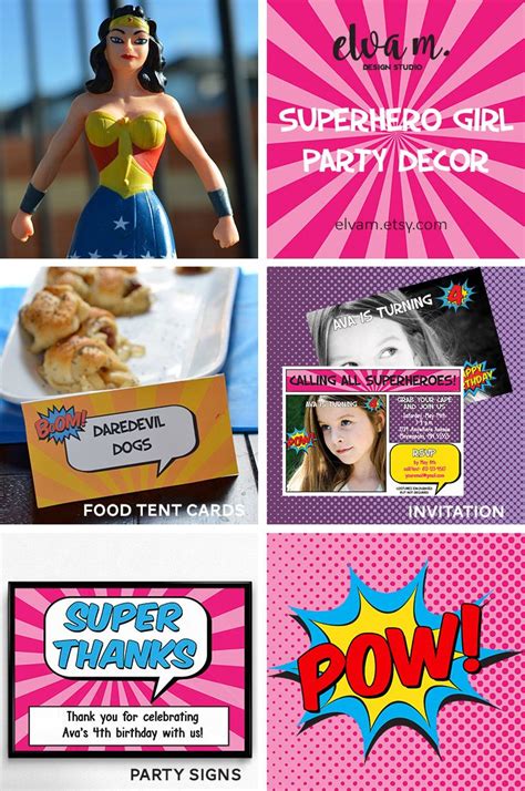 superhero girl party decorations everything you need to print and create a gre… girl