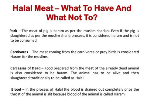 Halal Meat What To Have And What Not To