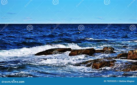 Atlantic Ocean By Rockport Usa Stock Image Image Of Attraction