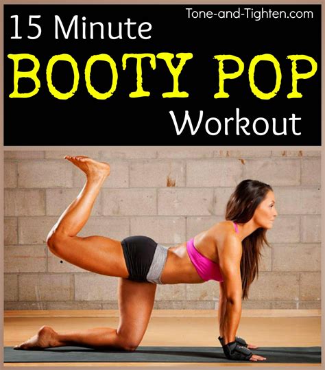 Booty Pop Workout 2 Amazing At Home Butt Workout Tone And Tighten