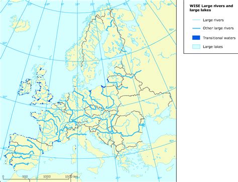 Europe Map With Rivers And Countries