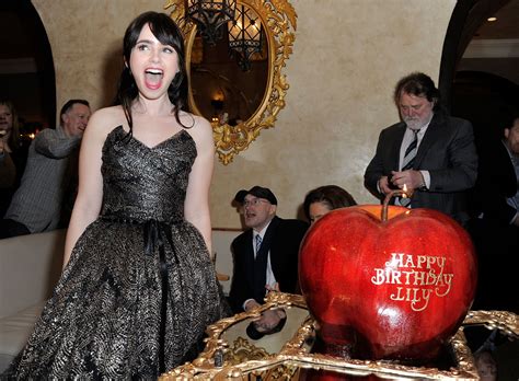 Lily Collins Got A Surprise 23rd Birthday Cake At The La Premiere Of