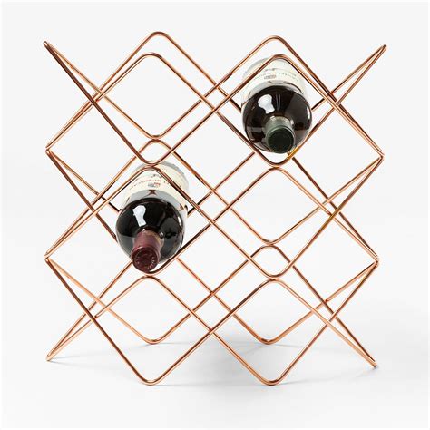 Geometric Copper Wine Rack By I Love Retro