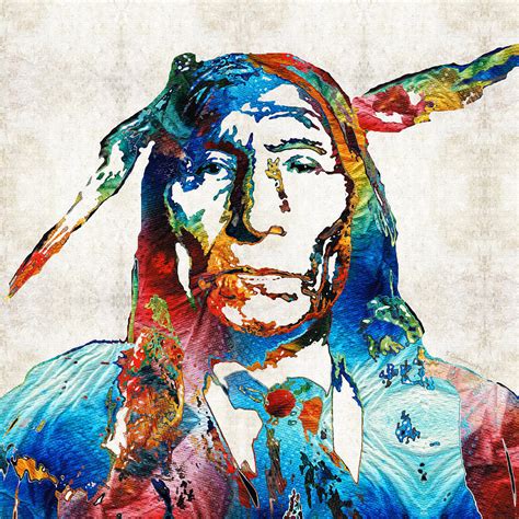 Native American Art By Sharon Cummings Painting By Sharon Cummings Pixels