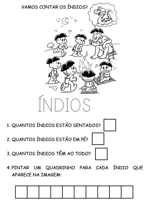 Atividade Dia Do Indio Matematica
