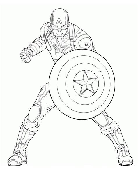 Https://tommynaija.com/coloring Page/captain America Shield Coloring Pages