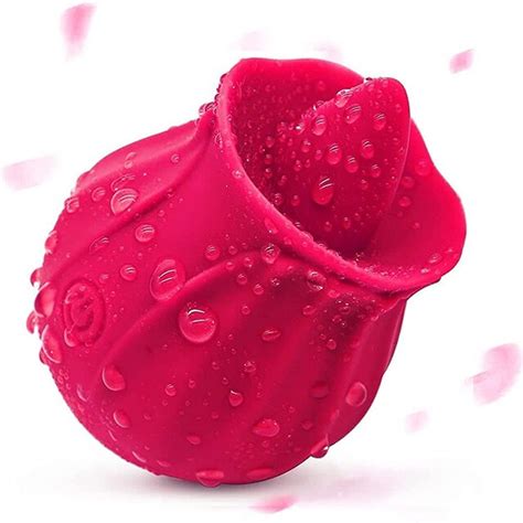 Vagina Sucking Rose Vibrator For Women G Spot Clit Nipple Oral Tongue Stimulator Masturbator