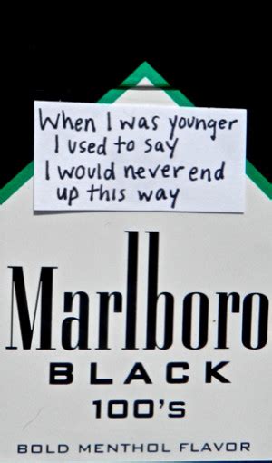 Sad Quotes About Cigarette Quotesgram