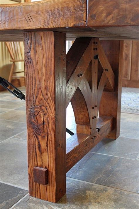 You save tons of money and when you get sick of it you can actually sell it for a profit. Custom Farmhouse dining table by Sentinel Tree Woodworks | CustomMade.com | Farmhouse dining ...