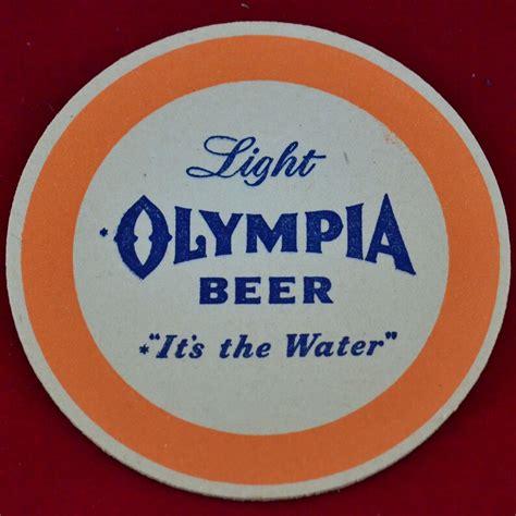 Vintage Olympia Beer Its The Water Coasters Olympia Etsy France