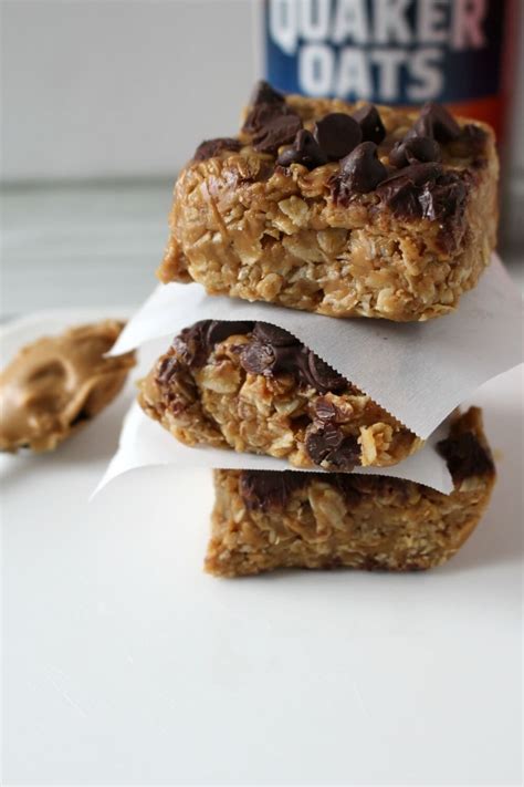 Blueberry banana baked oatmealsunkissed kitchen. These No Bake Peanut Butter Oatmeal Bars are the perfect ...