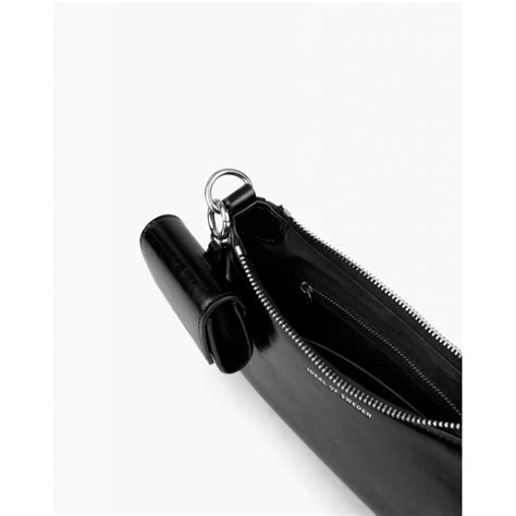 Nora Shoulder Bag Glossy Black Silver Ideal Of Sweden