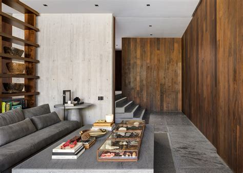 Ten Living Rooms That Use Concrete To Create Textural Interest