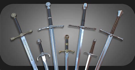 Artstation Hq Game Medieval Weapons Swords Game Assets