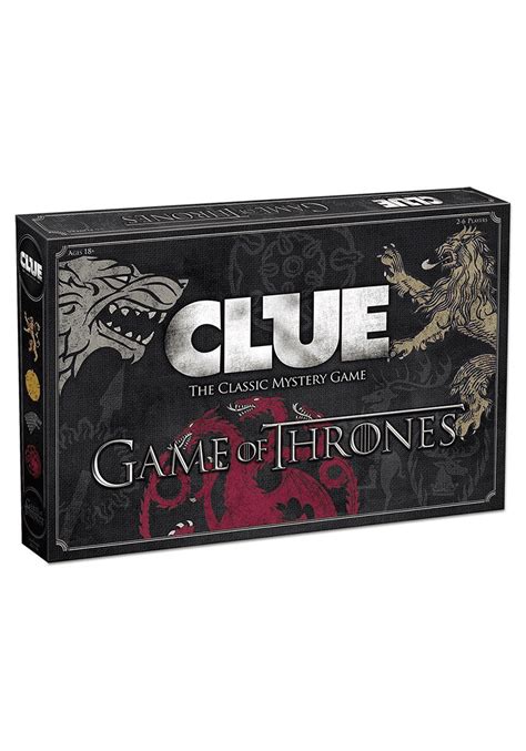 USAopoly Clue | Clue games, Game of thrones gifts, Game of thrones ...