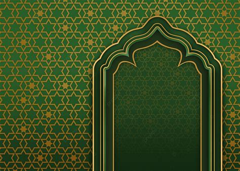 Beautiful Green Islamic Ramadan Pattern Background Beautiful Green