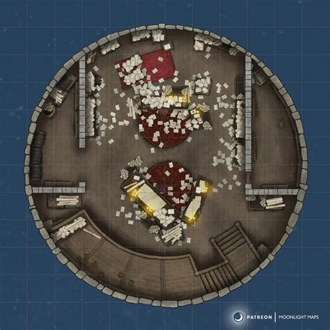 OC Wizard S Research Chamber Endless Tower 12x12 Battlemaps