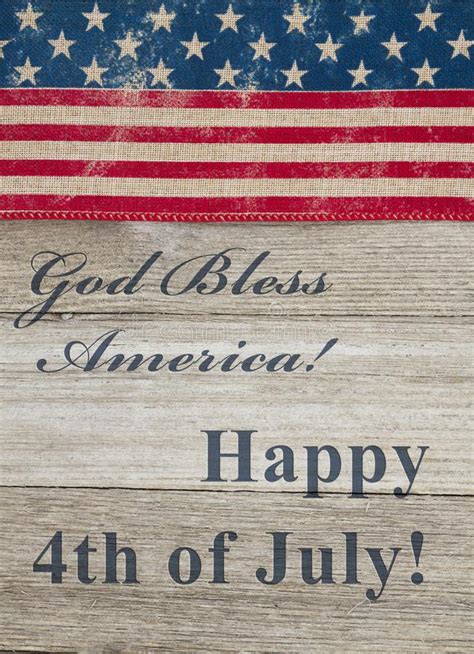 USA Independence Greeting On Weathered Wood Stock Photo Image Of United July
