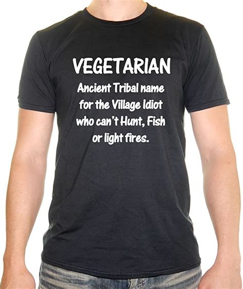 Vegetarian Fun Funny Mens T Shirt Uk Fashion