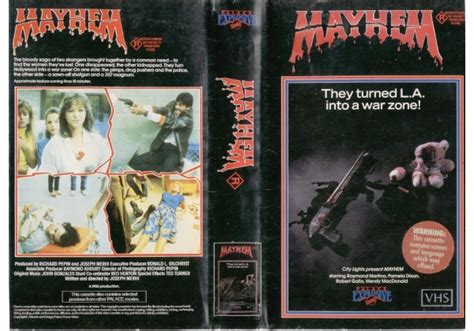 Mayhem 1986 On Palace Explosive Australia Betamax Vhs Videotape
